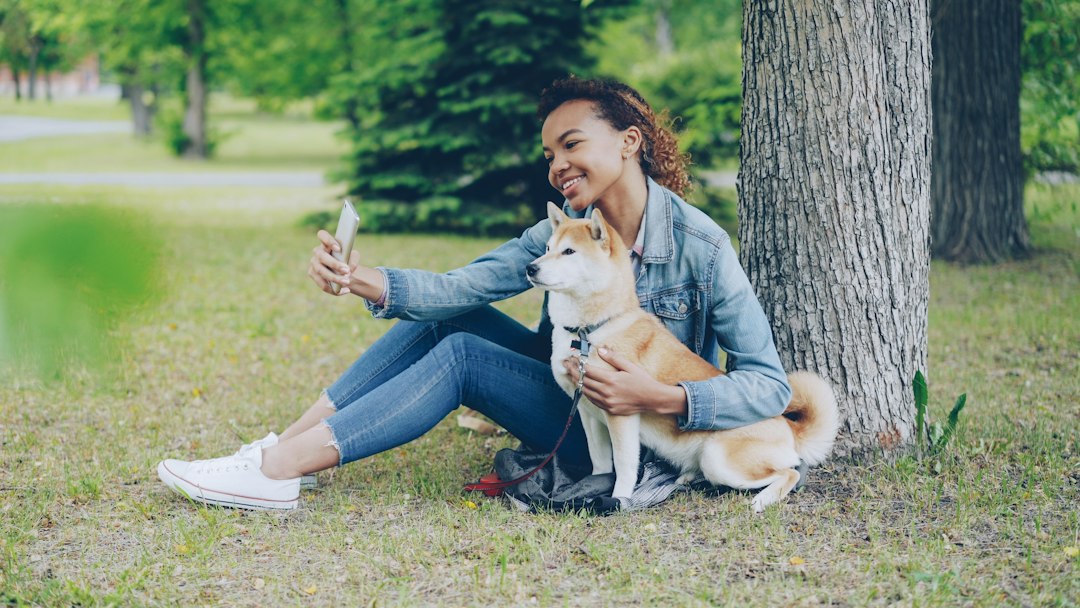 愛犬と過ごす飼い主